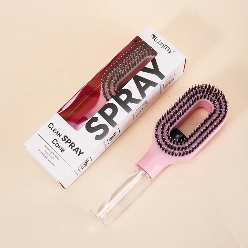 Spray Bottle Hair Brush