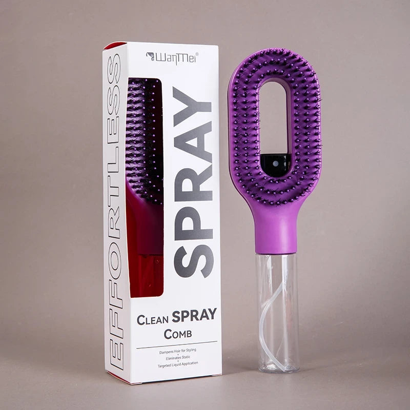 Spray Bottle Hair Brush