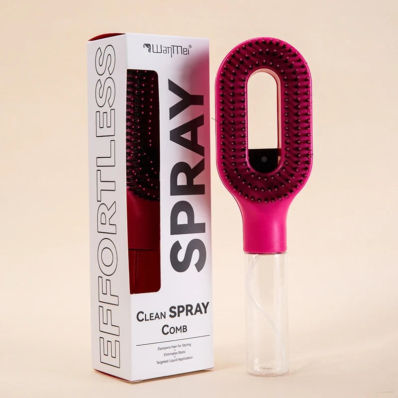 Spray Bottle Hair Brush