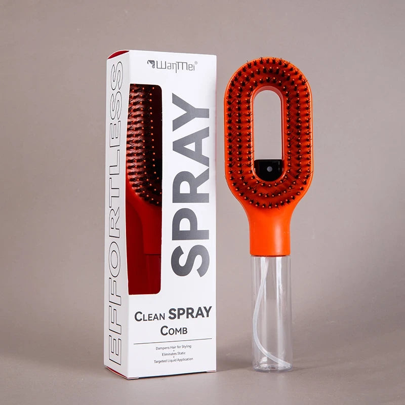 Spray Bottle Hair Brush