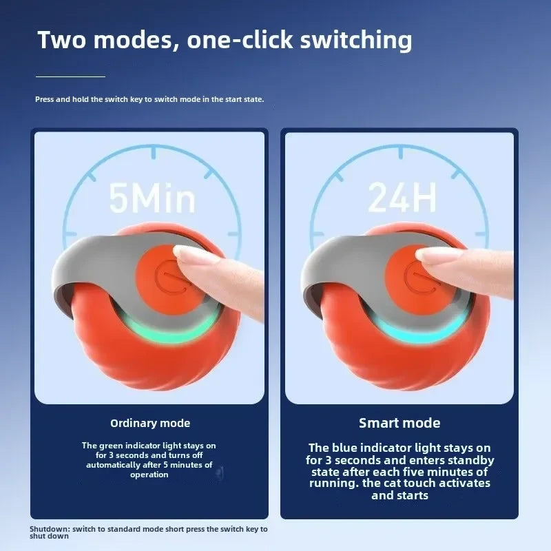 Interactive Feather Cat Ball