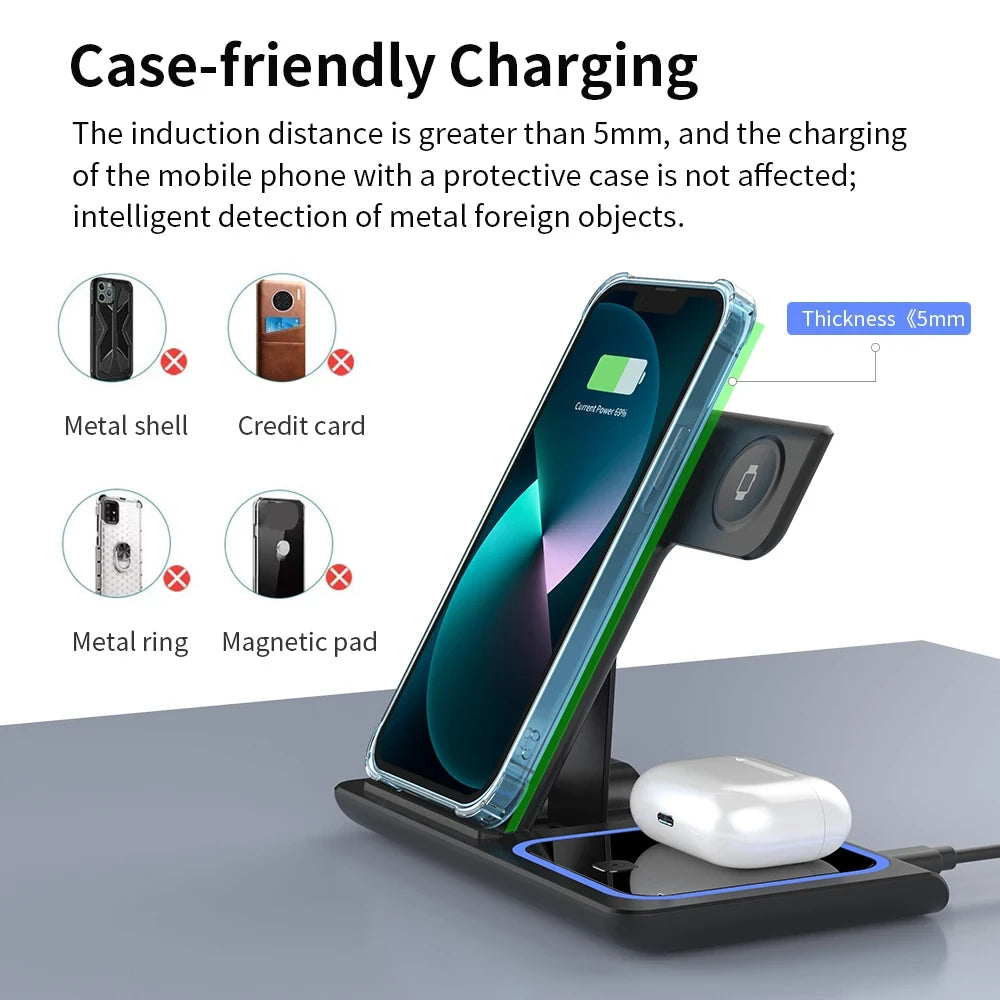 Foldable Wireless Charging Station